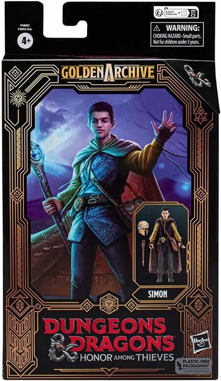 Dungeons & Dragons: L'onore dei ladri, Golden Archive, Simon, action figure collezionabile per adulti da 15 cm, ispirata al film D&D, BALD - SIMON - 4+ ANNI