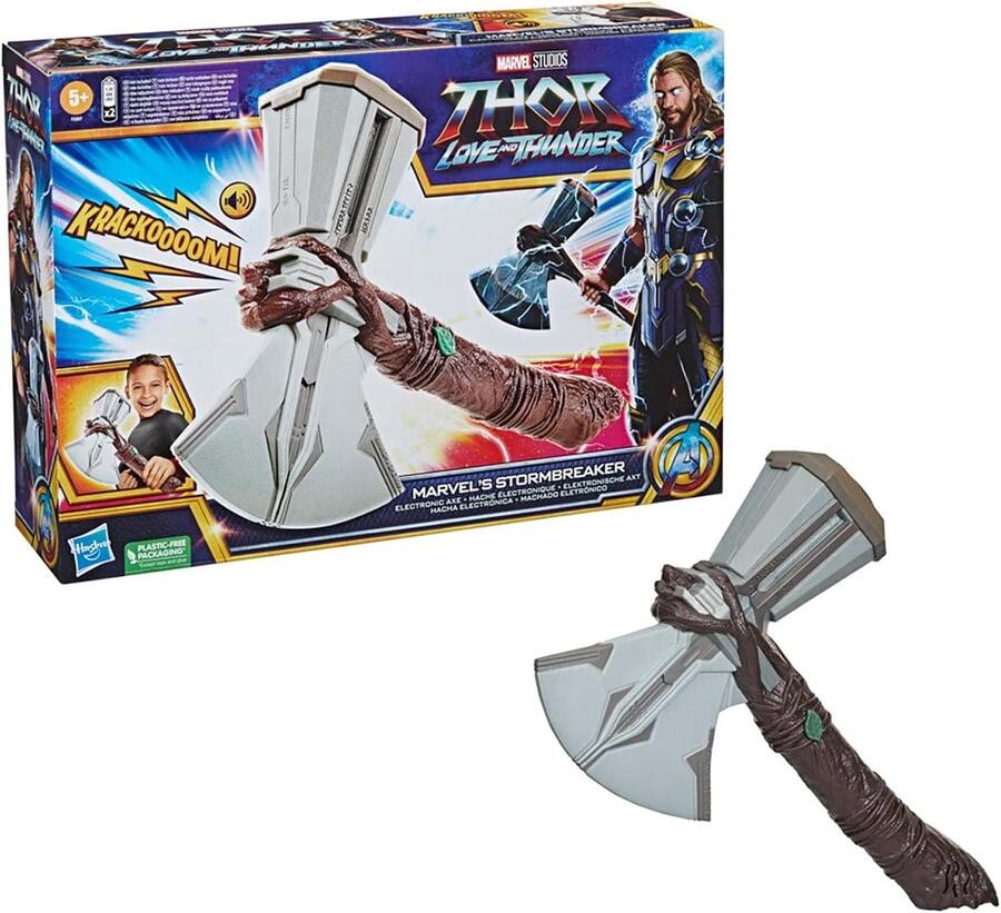 Marvel Hasbro Studios’ Thor: Love And Thunder Marvel’s Stormbreaker Electronic Axe Roleplay Toy with SFX for Children Aged 5 +