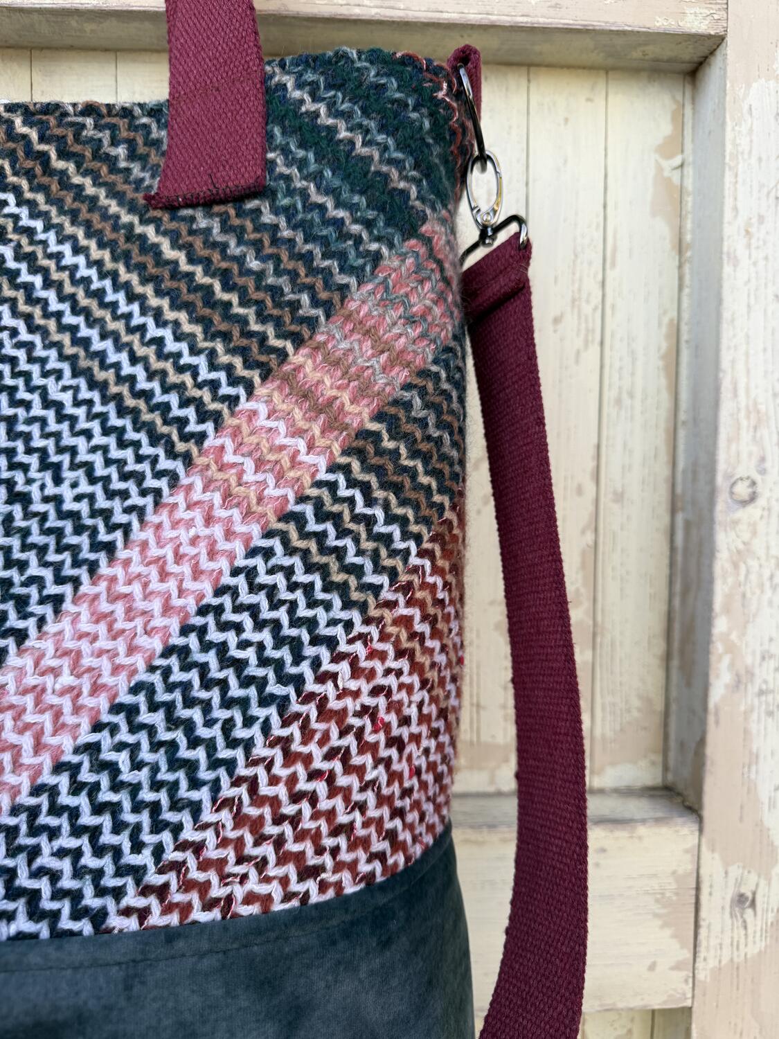 Borsa manici bordeaux 