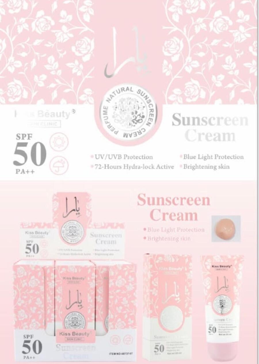 Kiss Beauty (Essenza Araba) Sunscreen Cream [Conf.da 12 pezzi]