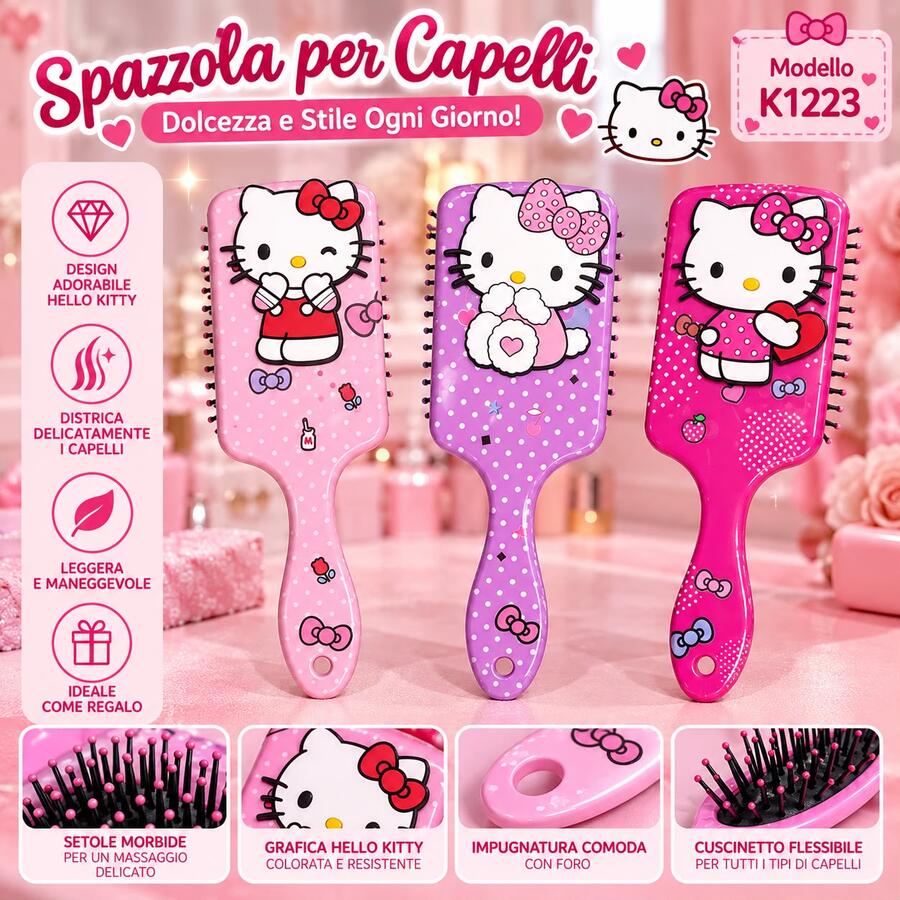 Spazzola Per Capelli Kitty [Conf.da 24 pezzi]