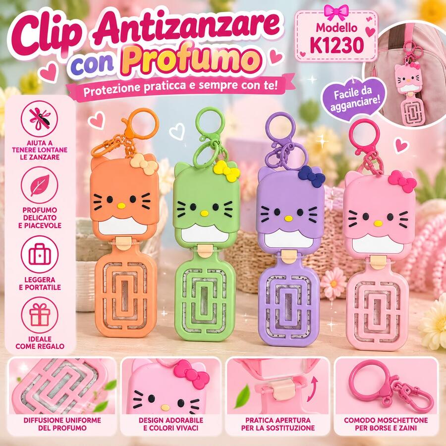 Spazzola Kitty Pieghevole Con Portachiavi [Conf.da 24 pezzi]