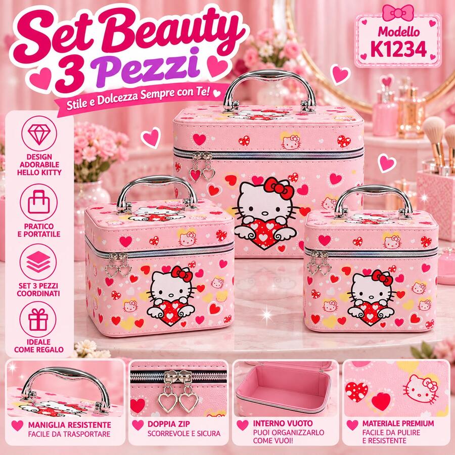 Set Beauty Kitty 3 IN 1 [Conf.da 3 pezzi]