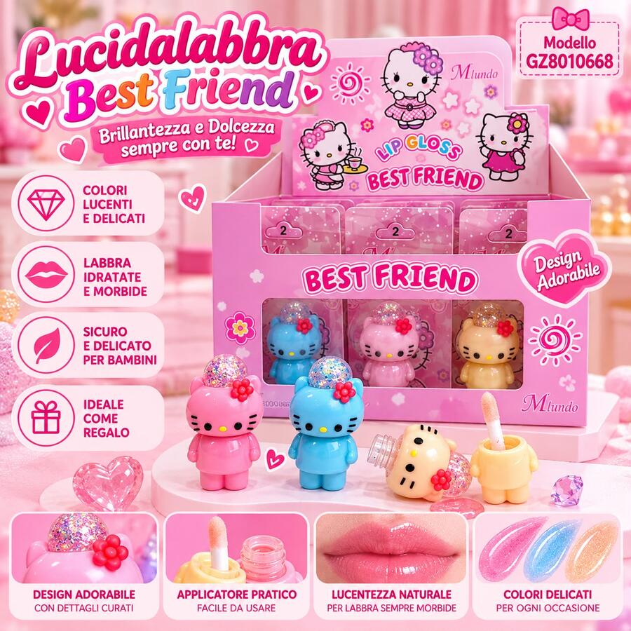 Miundo Lip gloss [Conf. da 12 pezzi]