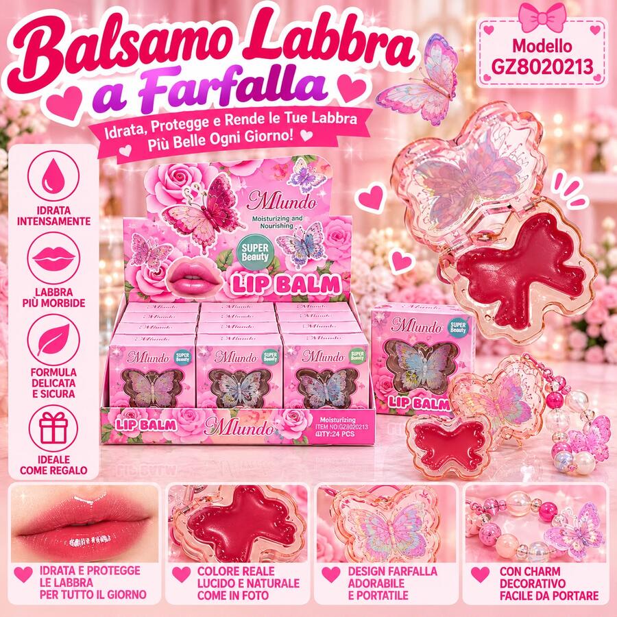 Miundo Lip Balm [Conf.da 24 pezzi]