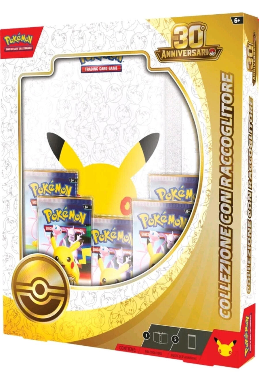 Pokemon 30° anniversario collezione con raccoglitore ITA