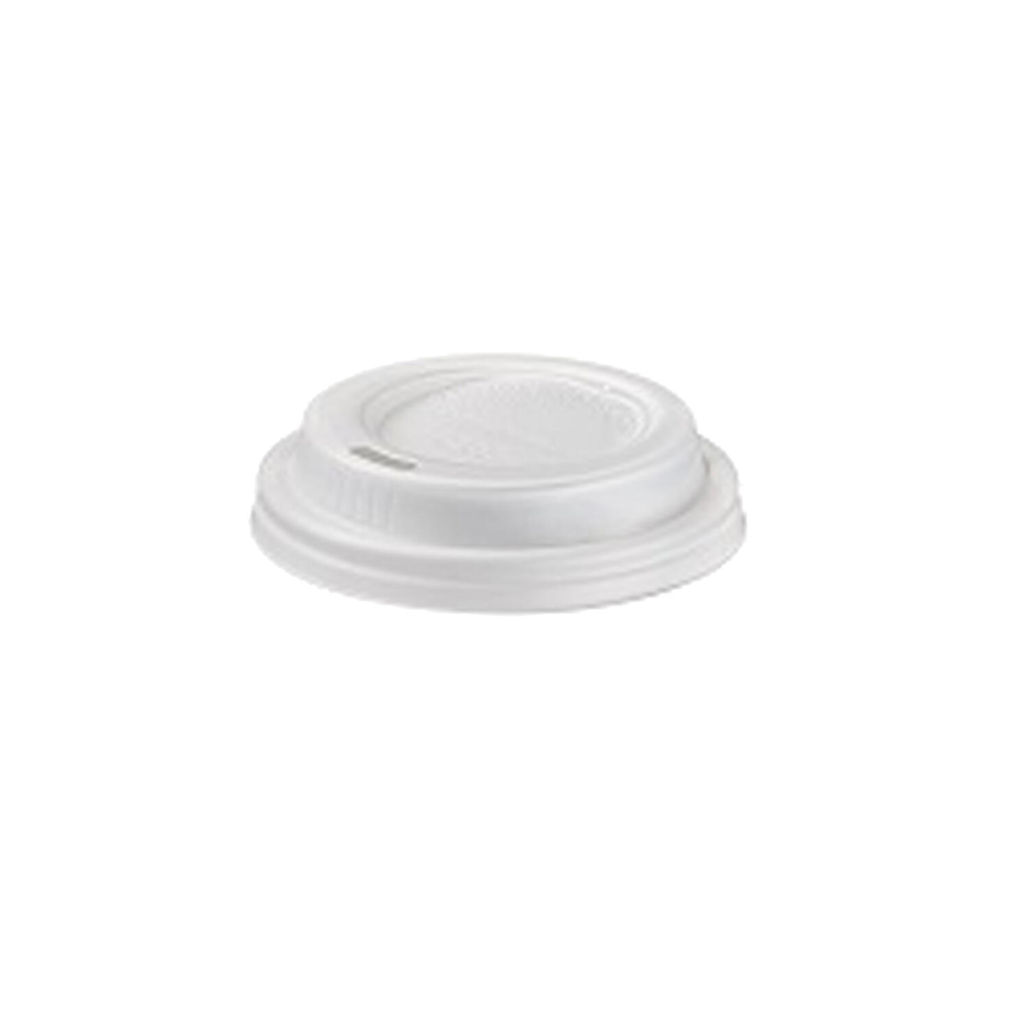 Tappi in CPLA Bianchi per Bicchiere da 115 ml LEONE - conf. 1000 pz