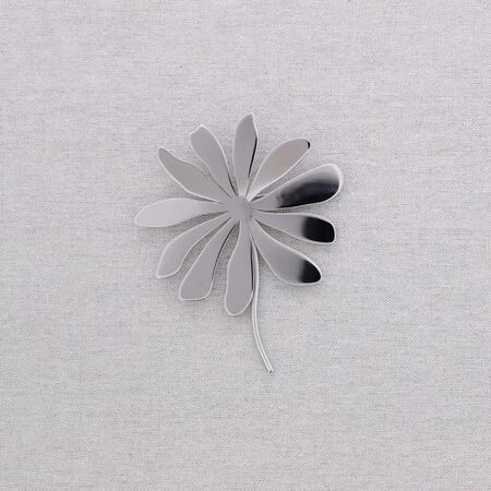 Spilla Acciaio Fiore SILVER