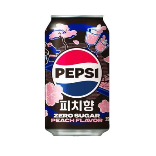 Pepsi pesca bianca zero sugar from corea 355mm