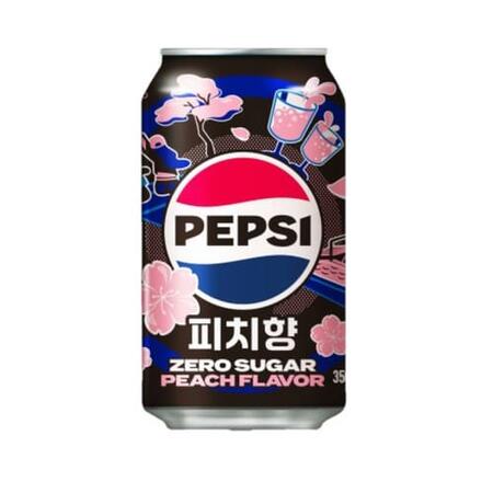 Pepsi pesca bianca zero sugar from corea 355mm
