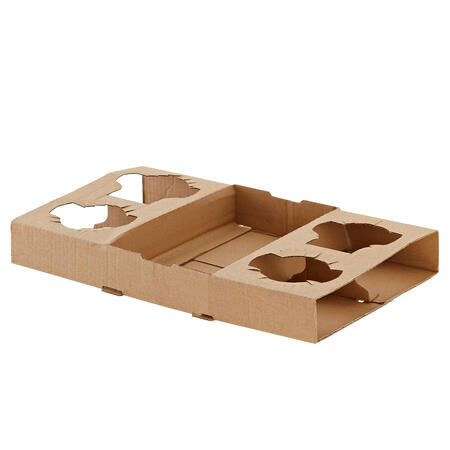 Portabicchieri da Asporto in Cartoncino Kraft LEONE - conf. 50 pz