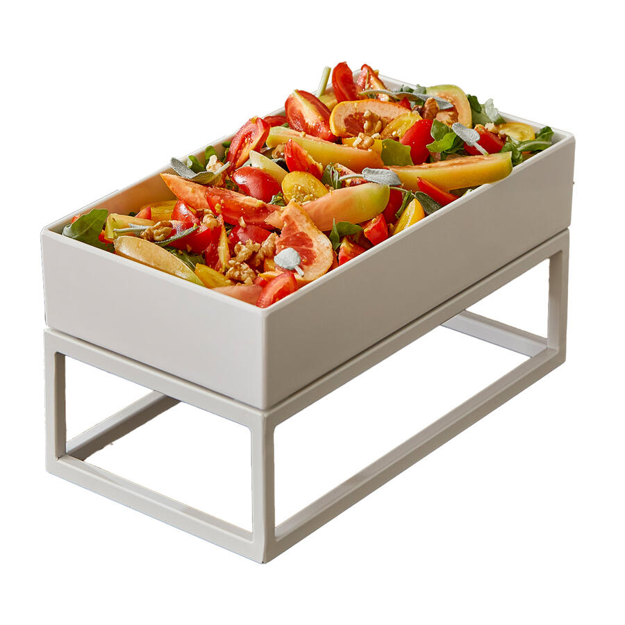 Stand per Buffet in Metallo Bianco LEONE