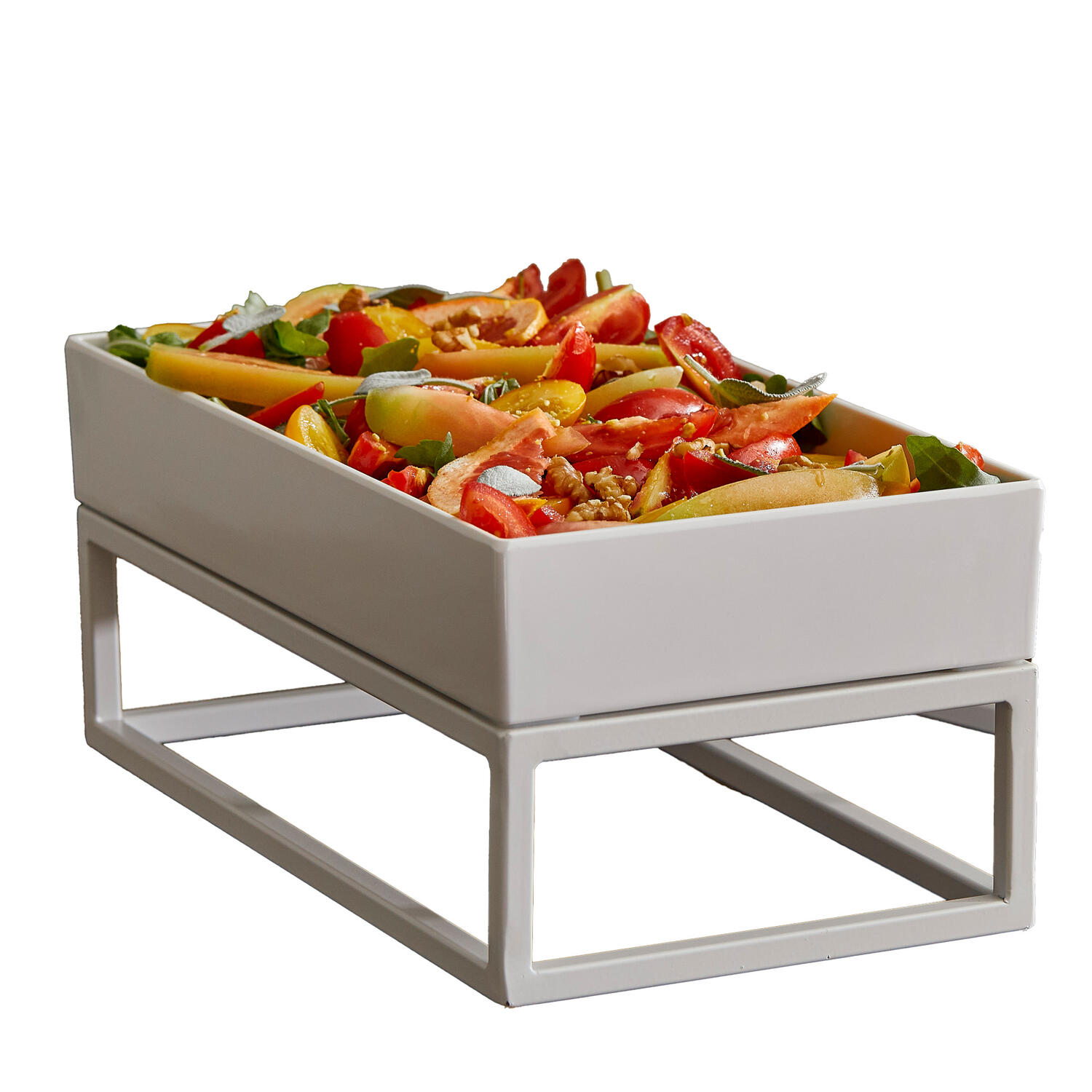 Stand per Buffet in Metallo Bianco LEONE