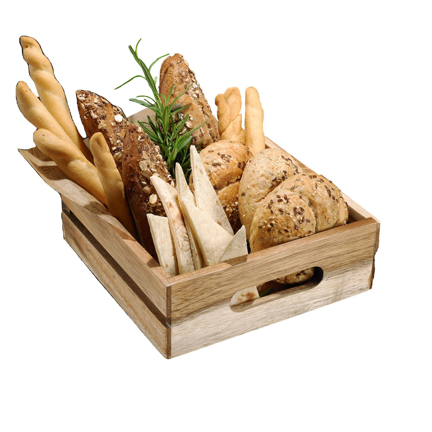 Cassetta per Alimenti in Legno di Acacia LEONE