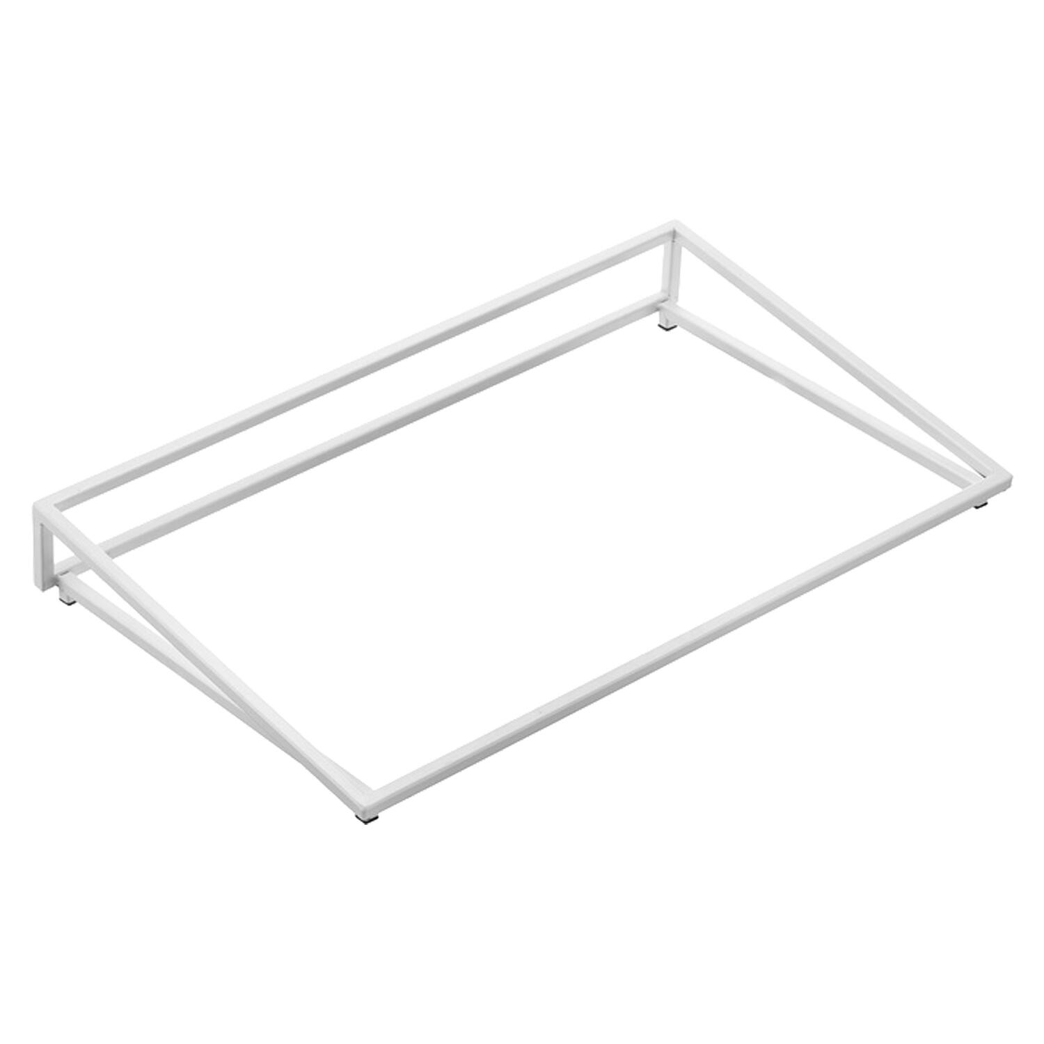 Supporto Inclinato per Vassoio in Metallo Bianco LEONE