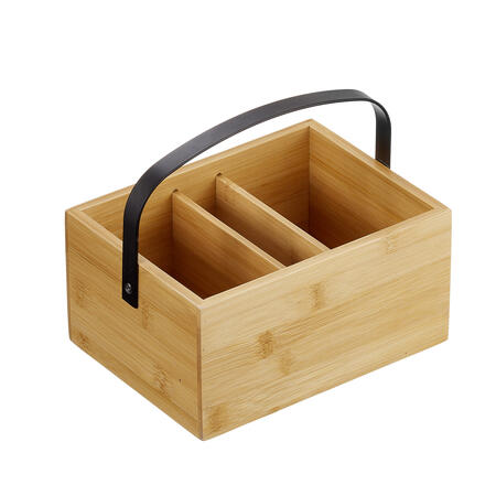 Cassetta Porta Condimenti in Bamboo LEONE