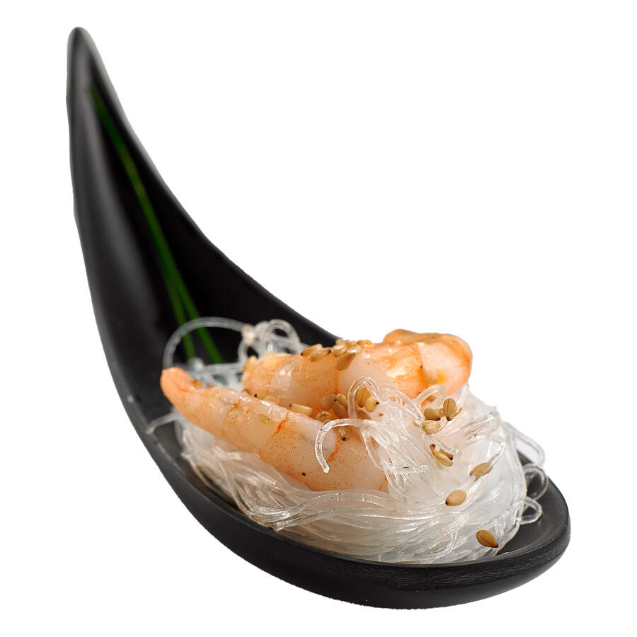Ciotola Fingerfood a Cucchiaio Nera in Melamina LEONE