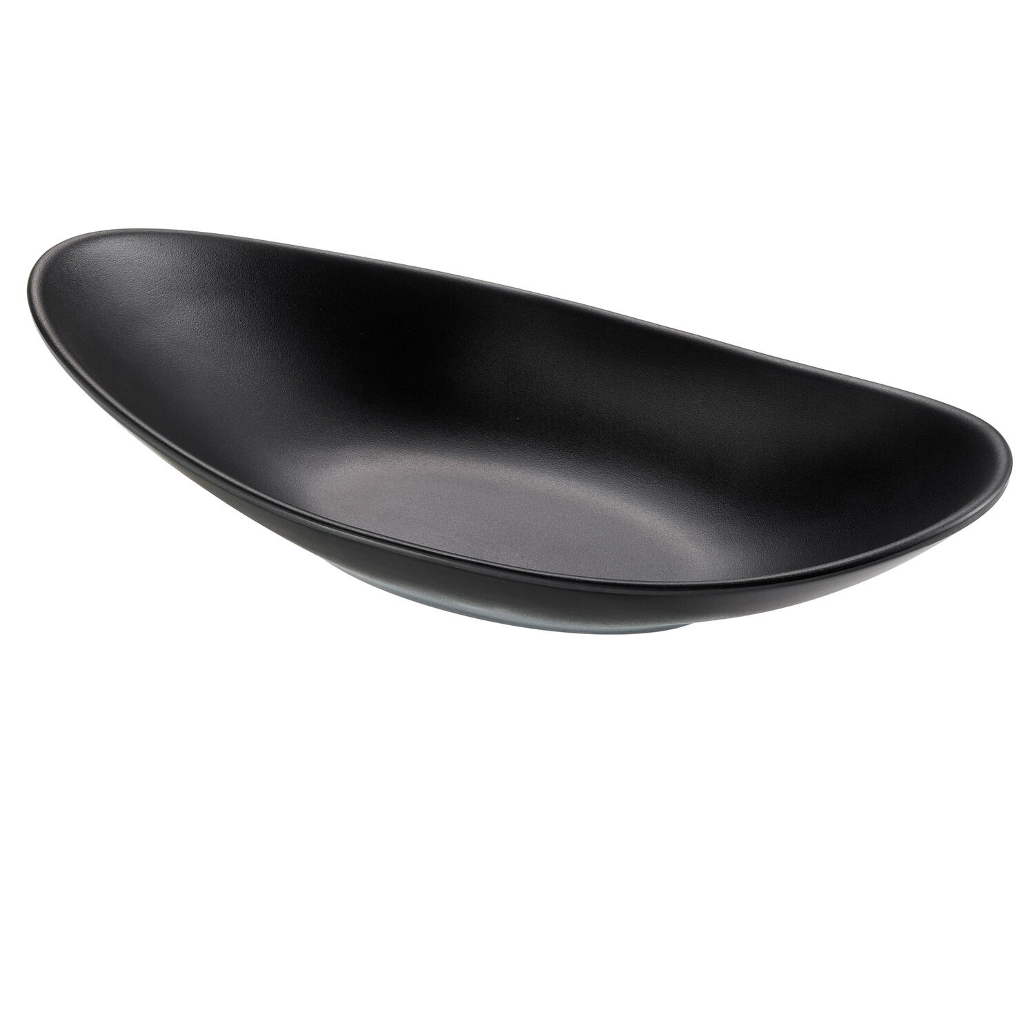 Piatto Ovale Nero in Melamina LEONE