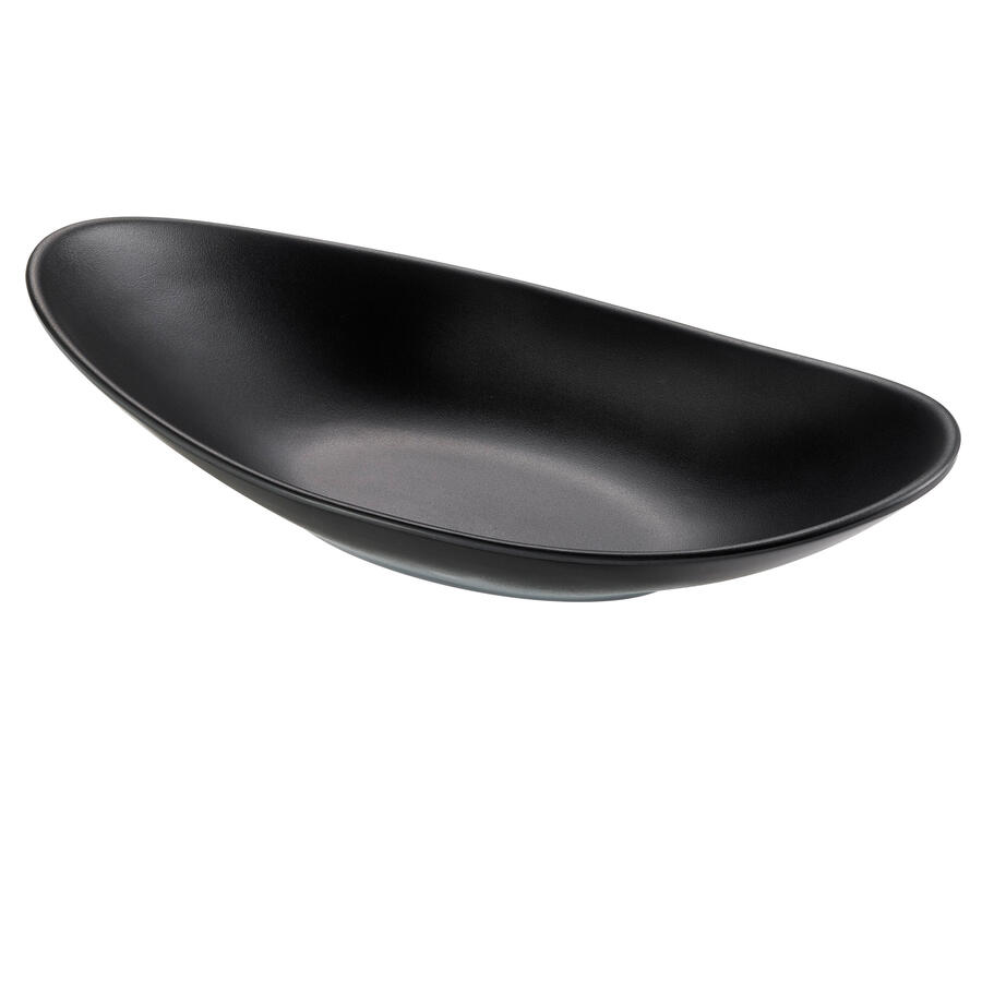 Piatto Ovale Nero in Melamina LEONE