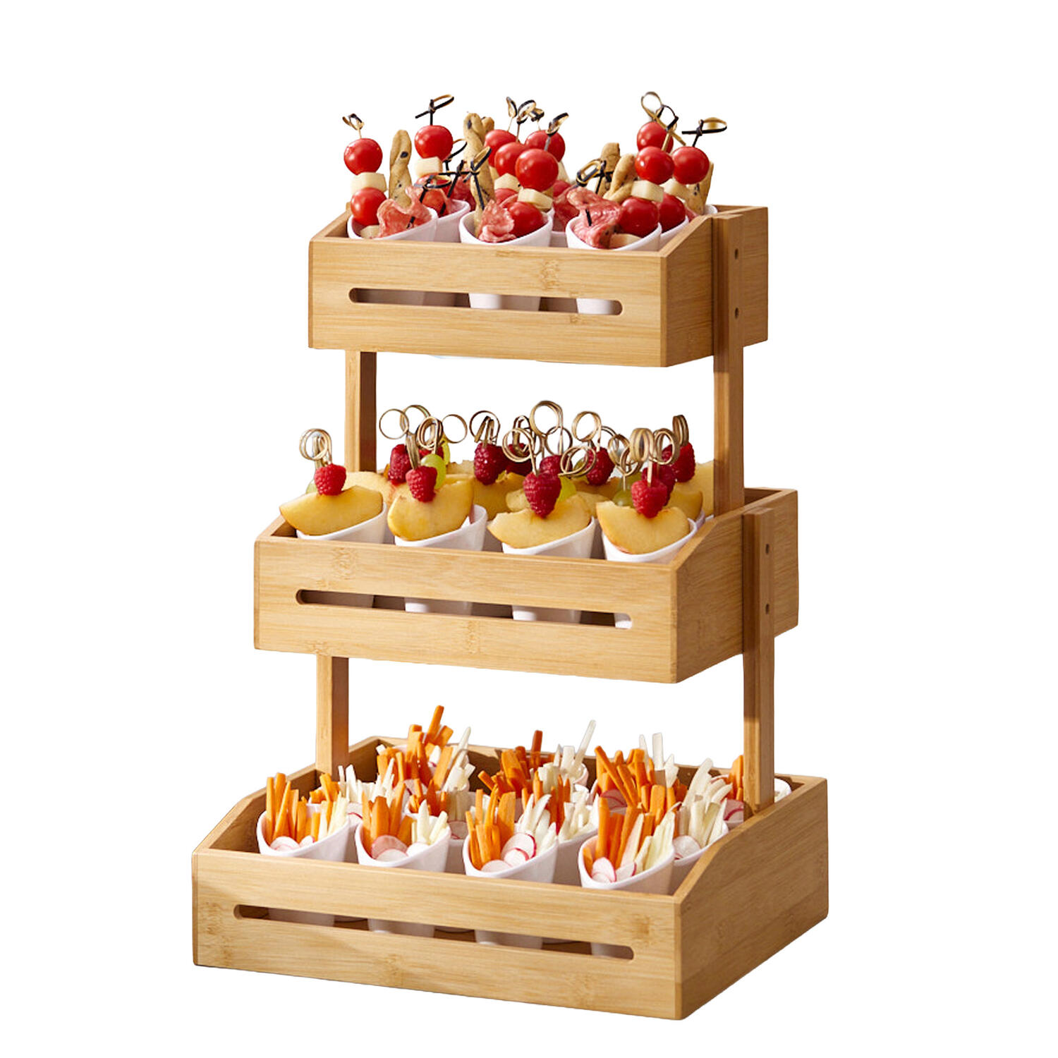 Espositore da Buffet a 3 Piani 30x30x41 cm LEONE