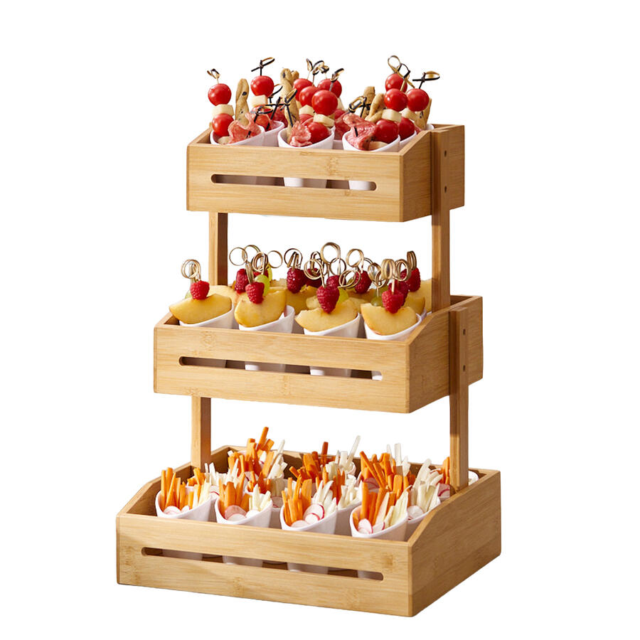 Espositore da Buffet a 3 Piani 30x30x41 cm LEONE