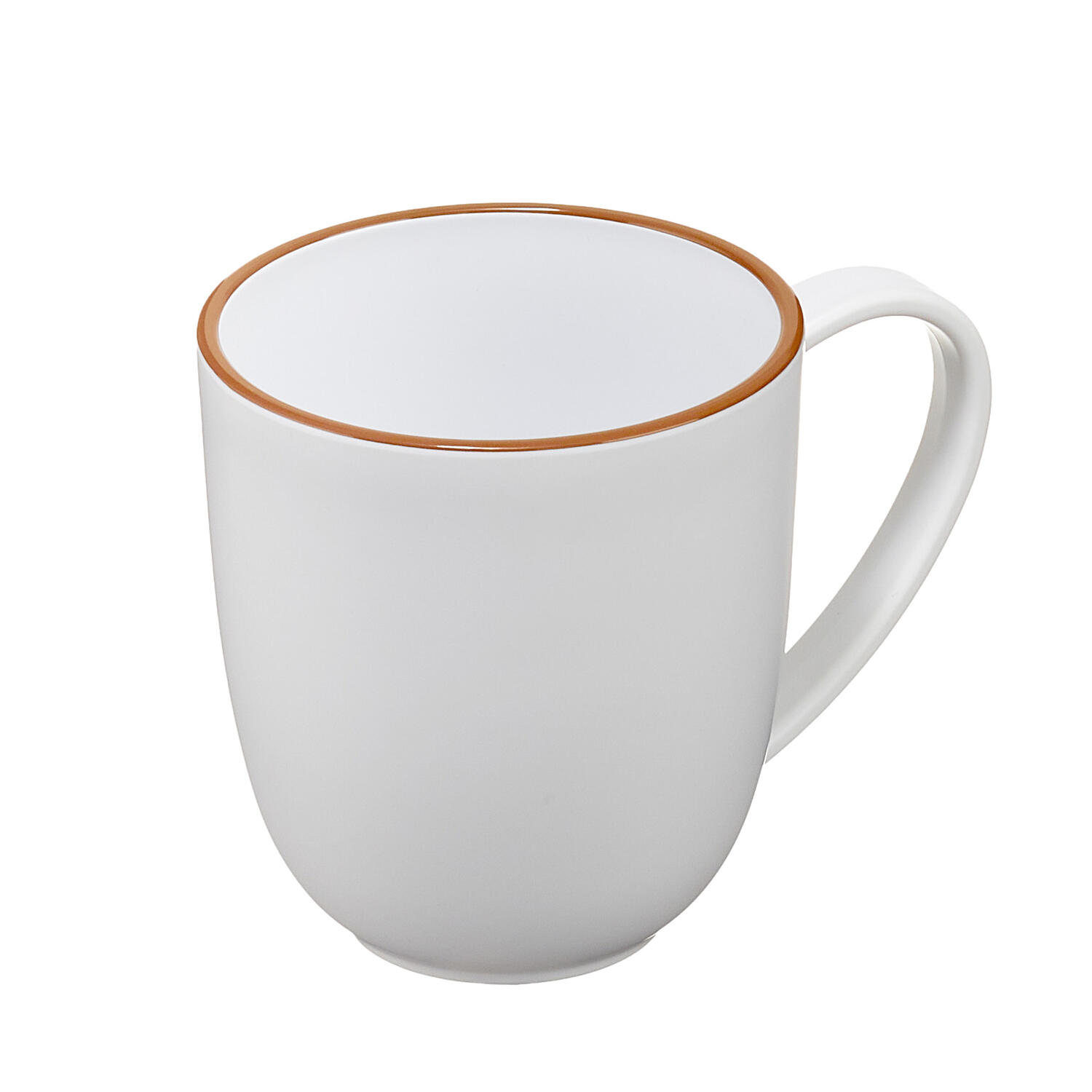 Tazza in rPET Bianco f.to 13x9,2x10,2 cm LEONE