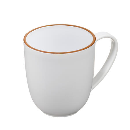 Tazza in rPET Bianco f.to 13x9,2x10,2 cm LEONE