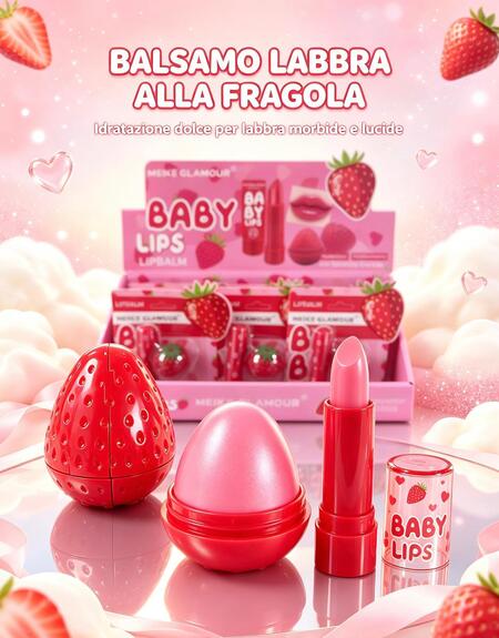 Meike Glamour Baby Lips Lip Balm [Conf.da 12 pezzi]