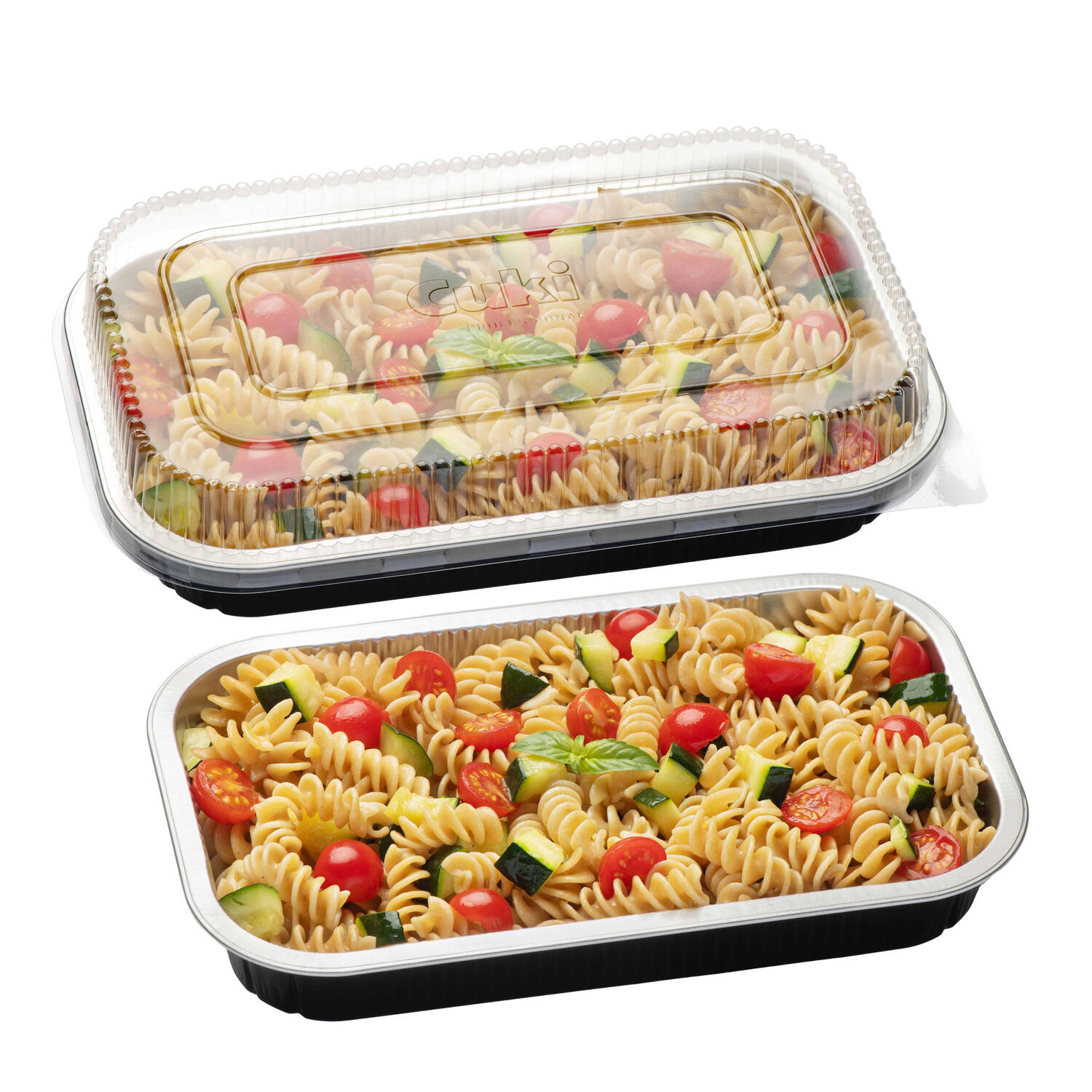 Contenitori in Alluminio Stirato con Coperchio in R-Pet CUKI PROFESSIONAL