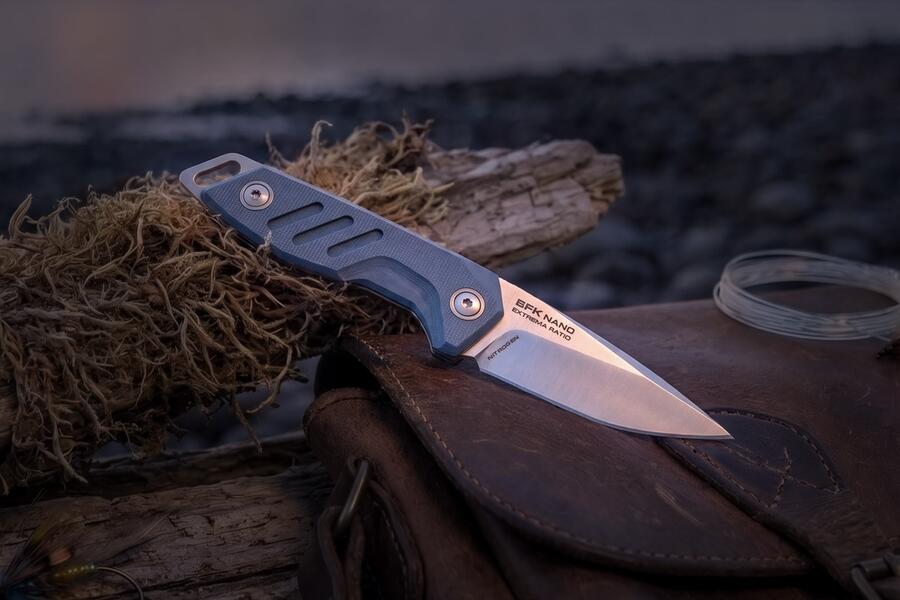 EXTREMA RATIO BFK Nano Nitrogen Avio Satin – Coltello EDC a Lama Fissa