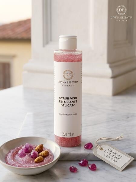 Scrub viso alla Rosa Bourbon 