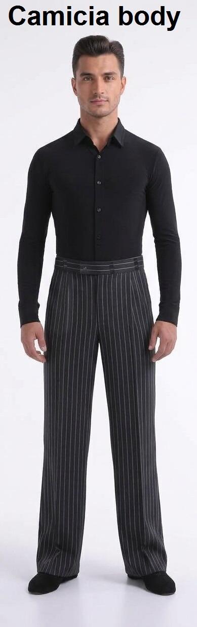 MEN'S BODY SHIRT FOR DANCE IN TECHNICAL ELASTIC FABRIC 9-0007