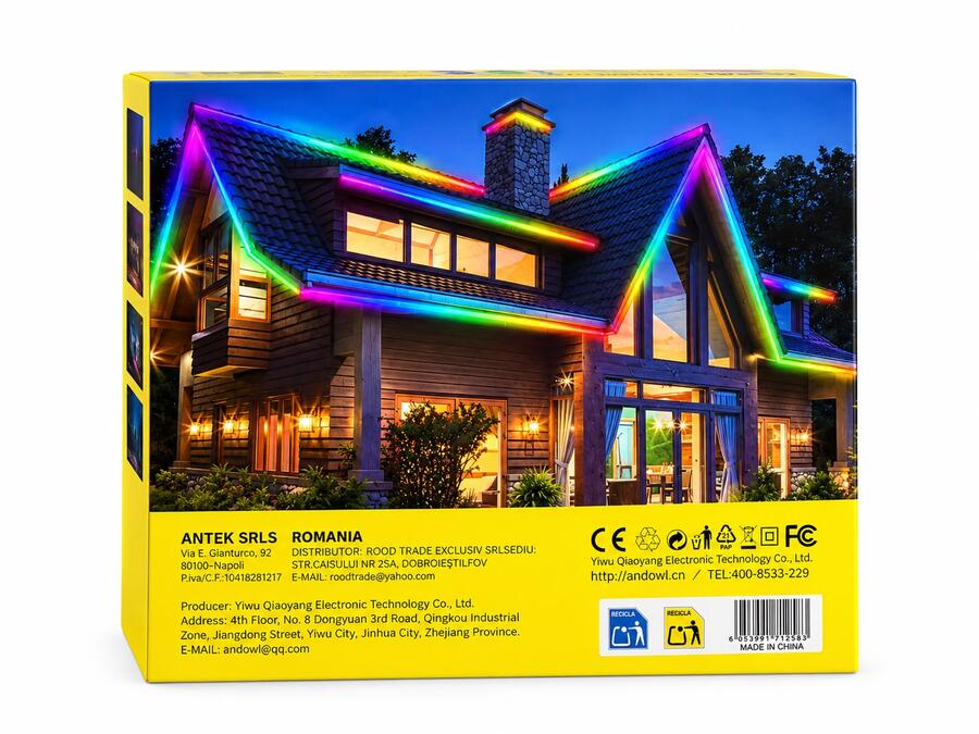 Fantastica Striscia LED RGB Smart 5 Metri Multicolore – Controllo con App e Telecomando