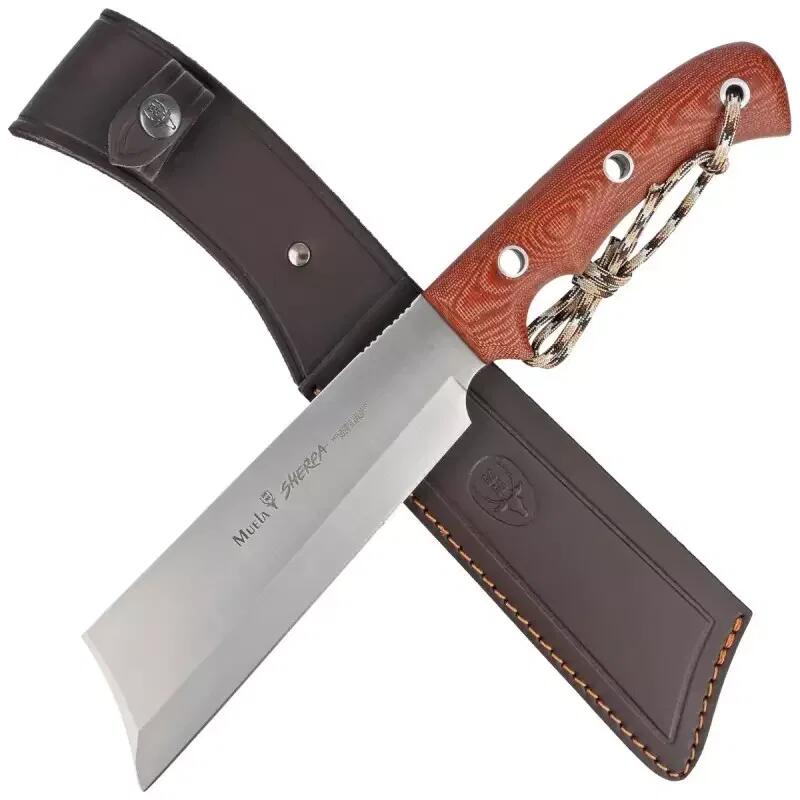 MUELA Sherpa Micarta Brown 18-C – Coltello da Outdoor con Manico in Micarta