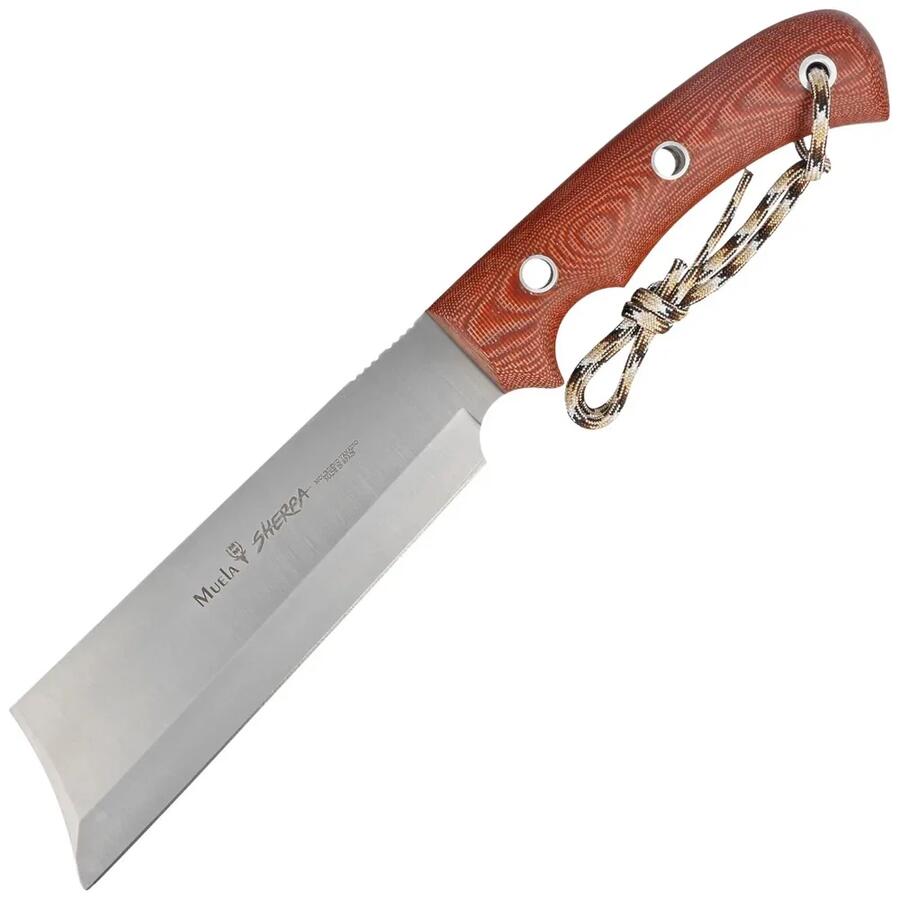 MUELA Sherpa Micarta Brown 18-C – Coltello da Outdoor con Manico in Micarta
