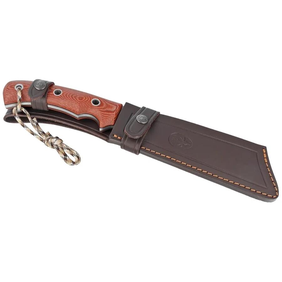 MUELA Sherpa Micarta Brown 18-C – Coltello da Outdoor con Manico in Micarta
