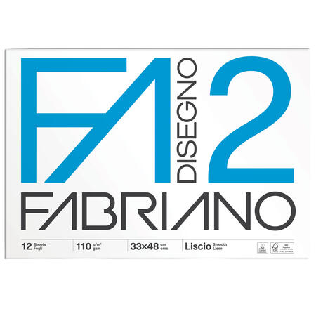 Blocco Album 2 da Disegno Collato f.to 33x48 cm FABRIANO - conf. 10 pz