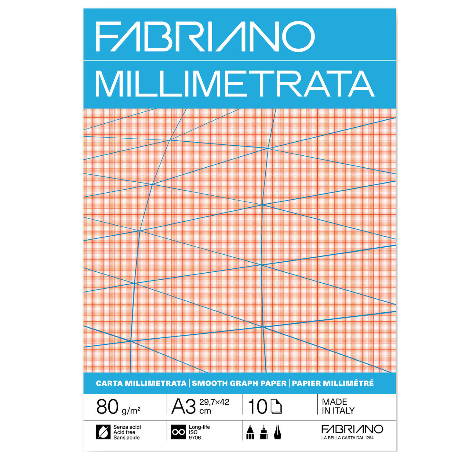 Blocco Carta Millimetrata FABRIANO - conf. 25 pz