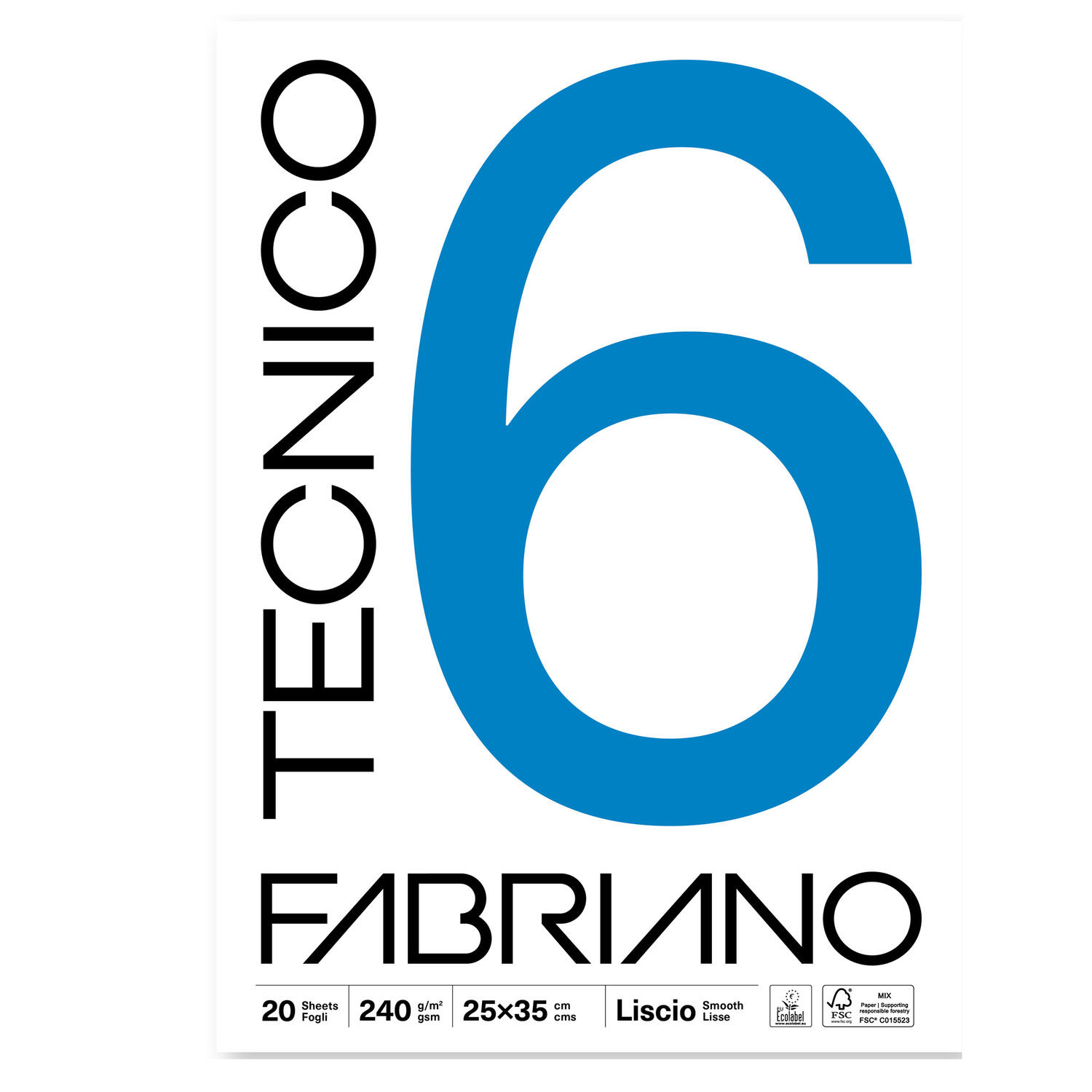 Blocco Carta per Disegno Tecnico 6 FABRIANO - conf. 20 pz