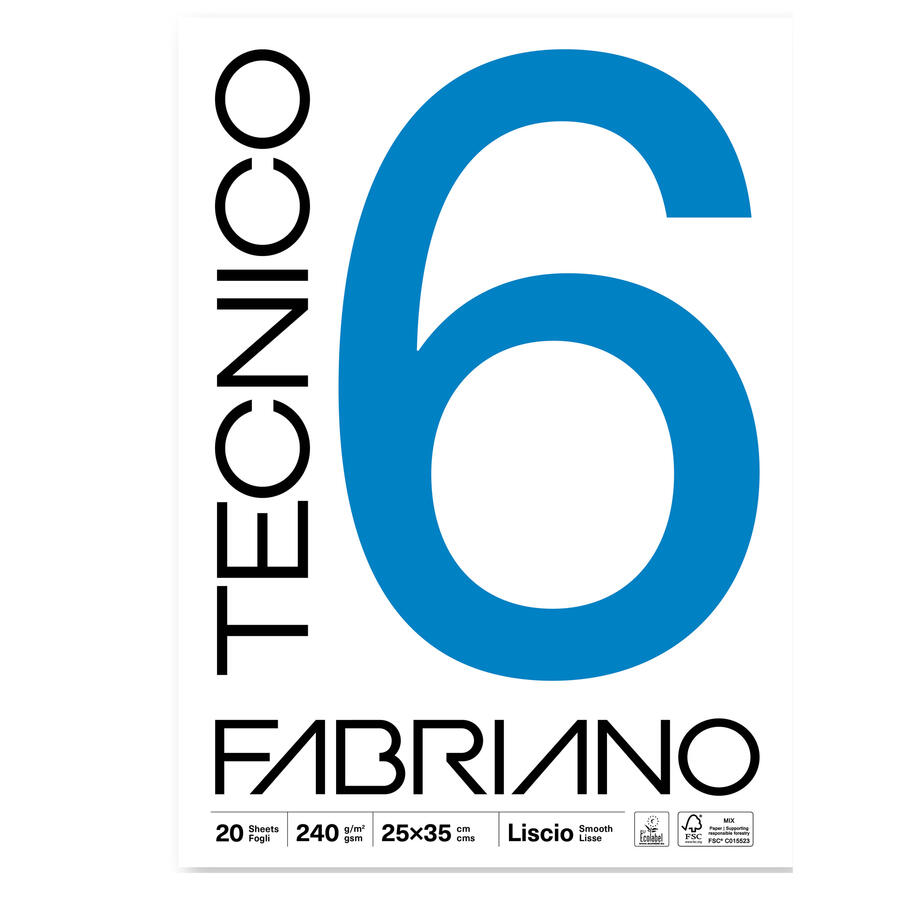 Blocco Carta per Disegno Tecnico 6 FABRIANO - conf. 20 pz