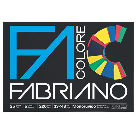 Blocco Facolore da 220 gr 5 Colori FABRIANO