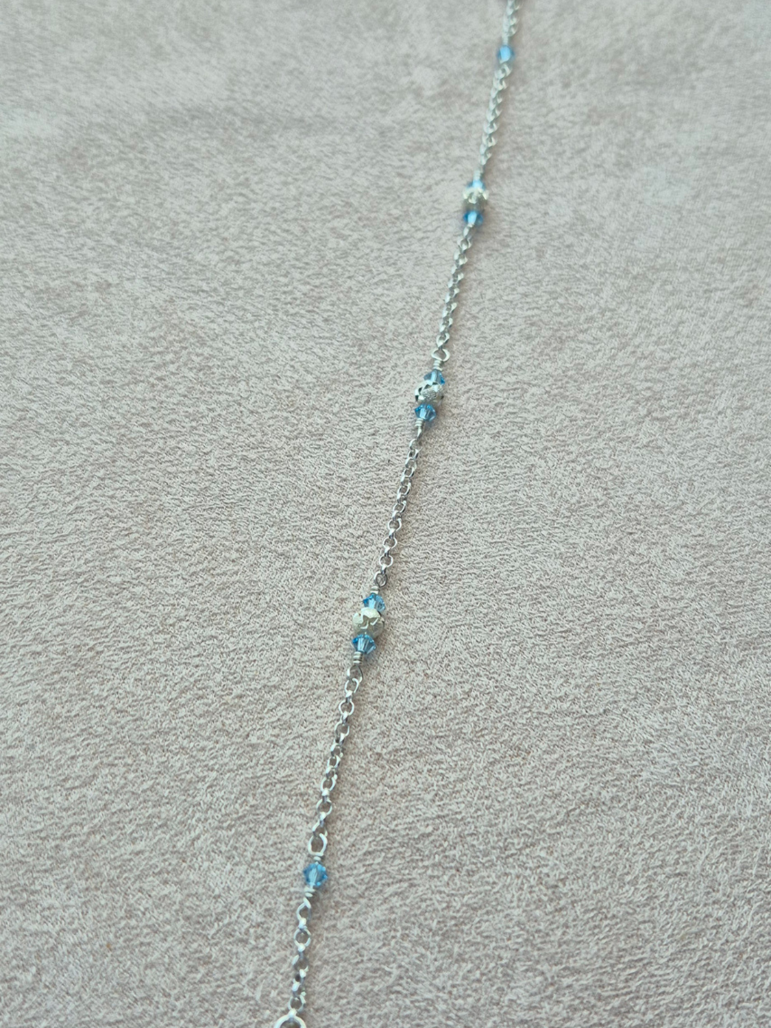 Bracciale Cristalli azurri e Sfere