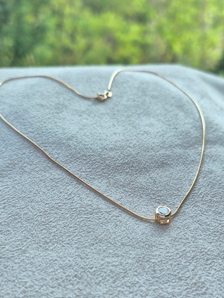 Collana Punto di Luce Oro Rosa
