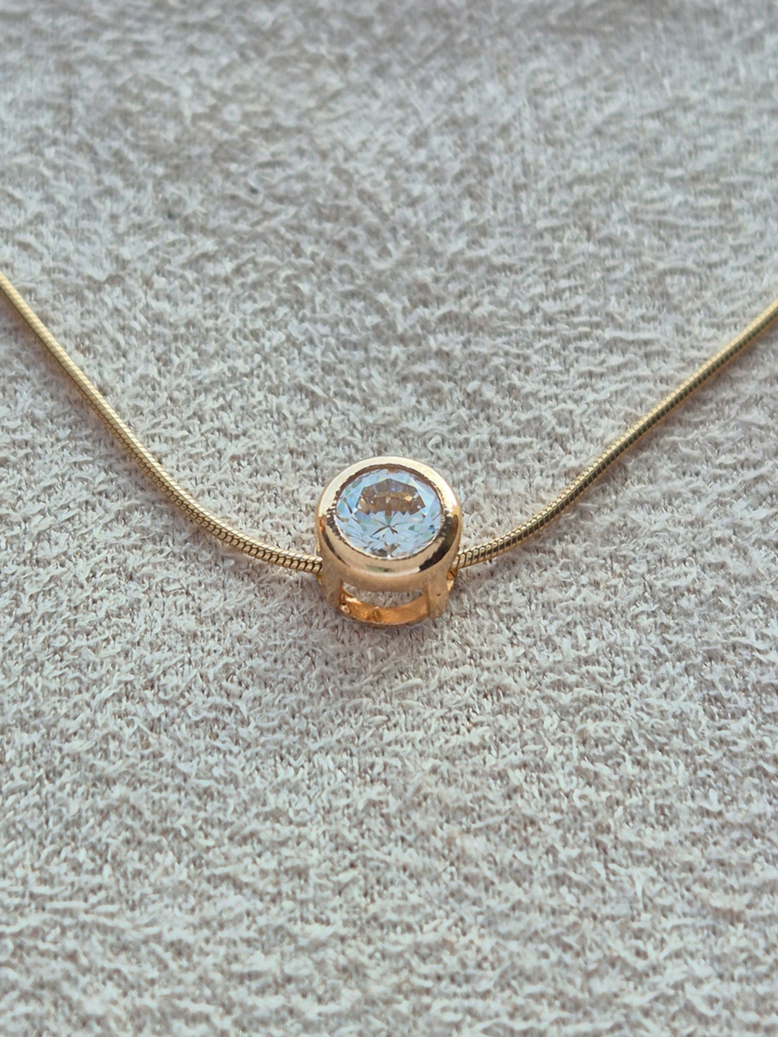 Collana Punto di Luce Oro Rosa