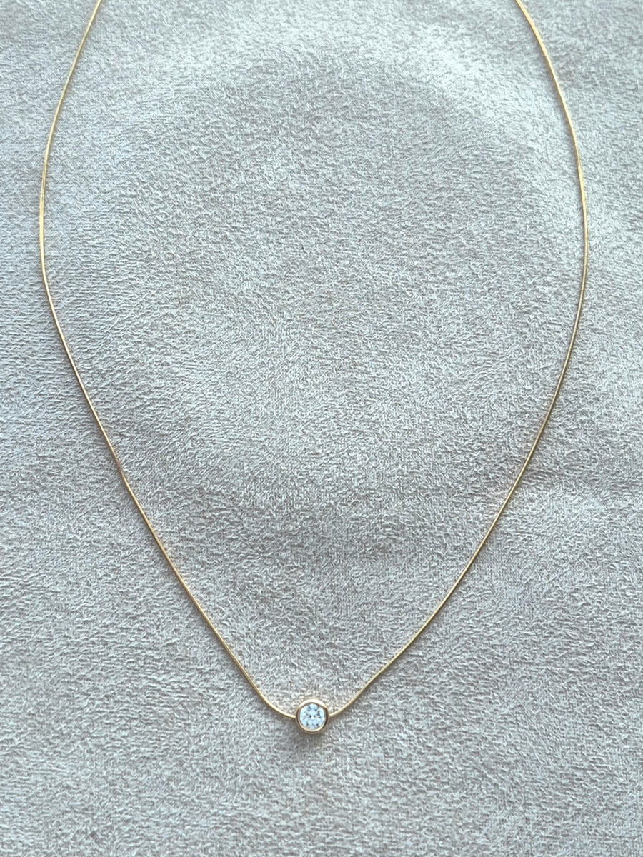 Collana Punto di Luce Oro Rosa