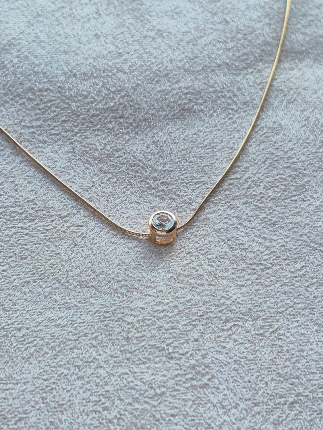 Collana Punto di Luce Oro Rosa