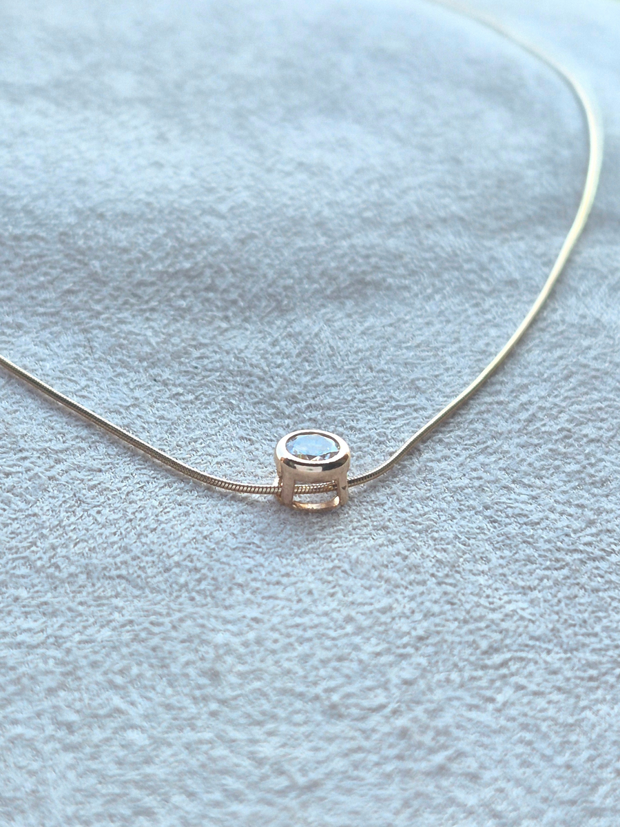 Collana Punto di Luce Oro Rosa