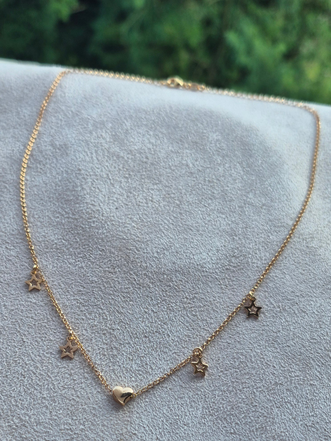 Collana Stelle e Cuore Oro Rosa