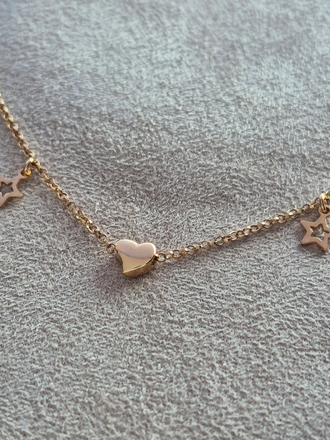 Collana Stelle e Cuore Oro Rosa
