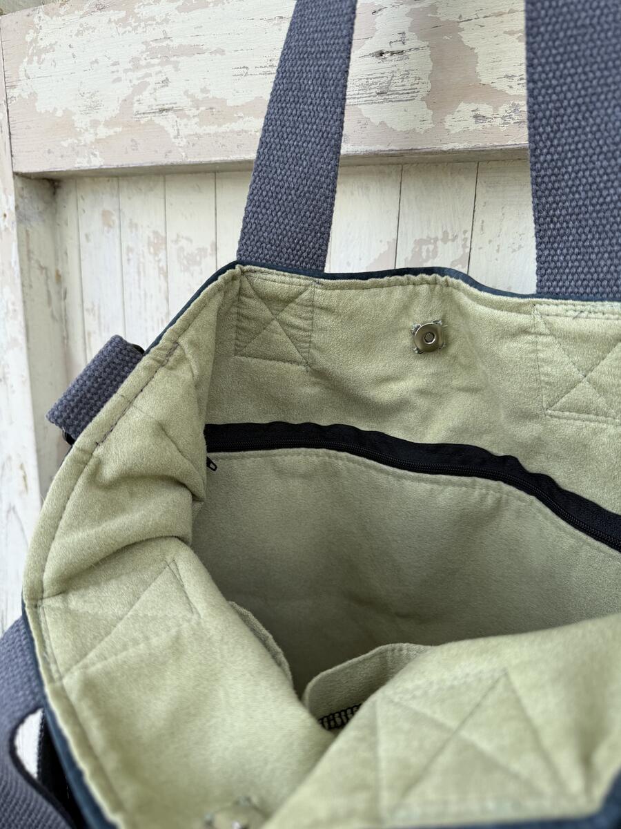 Borsa velluto ottanio